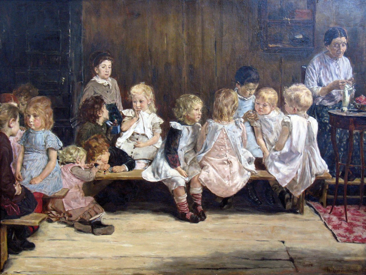 Škola vnoučat v Amsterdamu od Max Liebermann