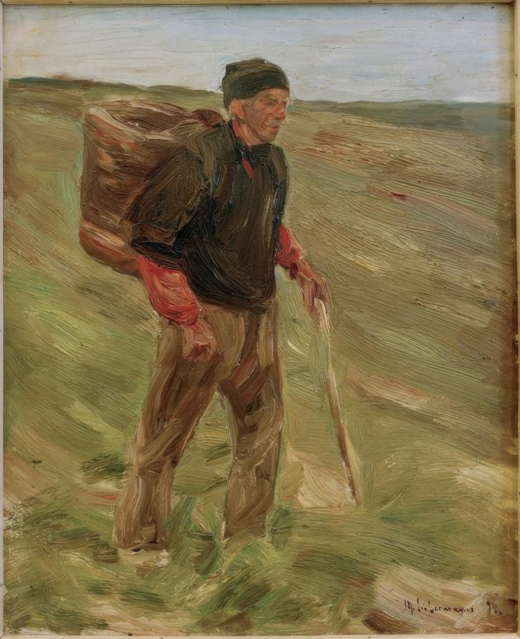 M.Liebermann, studie farmáře M. Kiepe od Max Liebermann