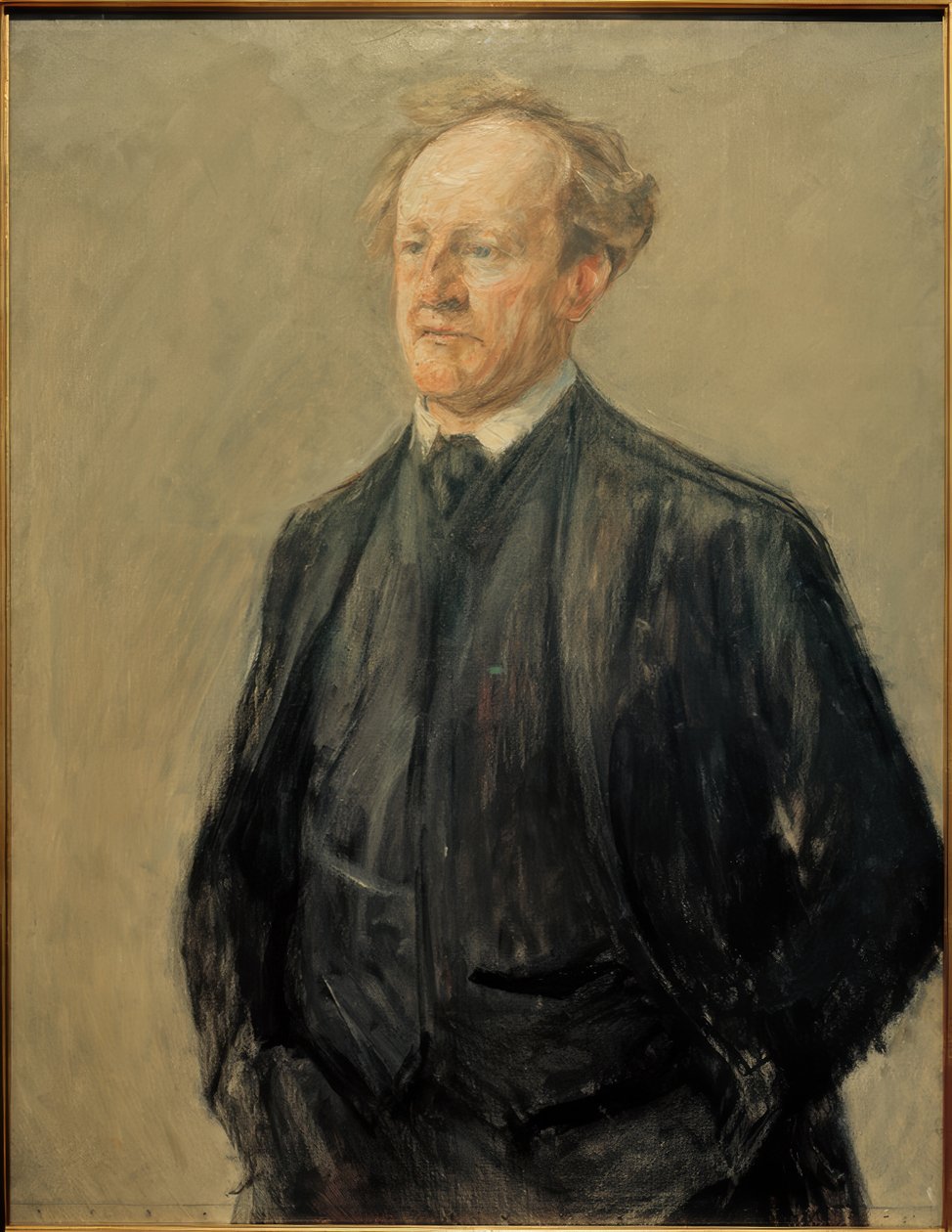 Portrét básníka Gerharta Hauptmanna od Max Liebermann