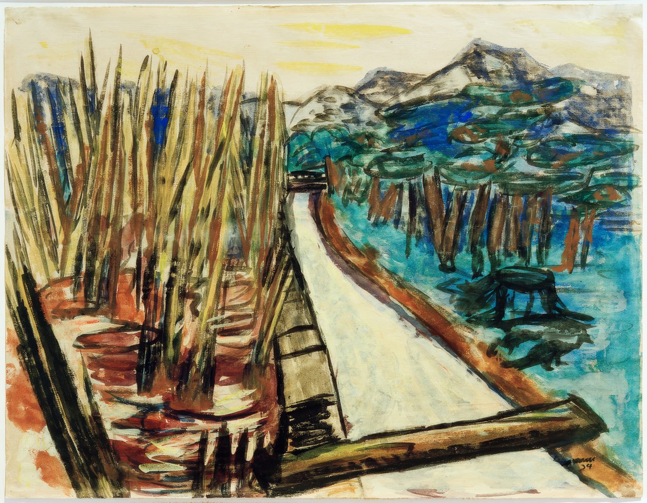 Večerní krajina (Ohlstadt) od Max Beckmann