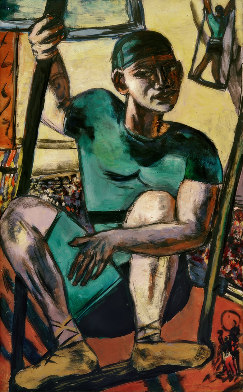 Akrobat na houpačce od Max Beckmann