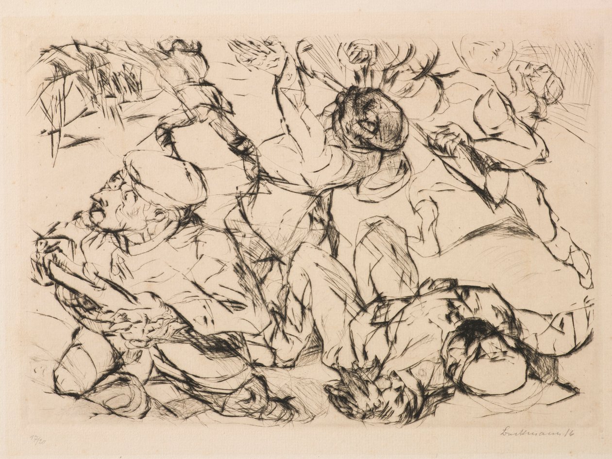 Útok od Max Beckmann