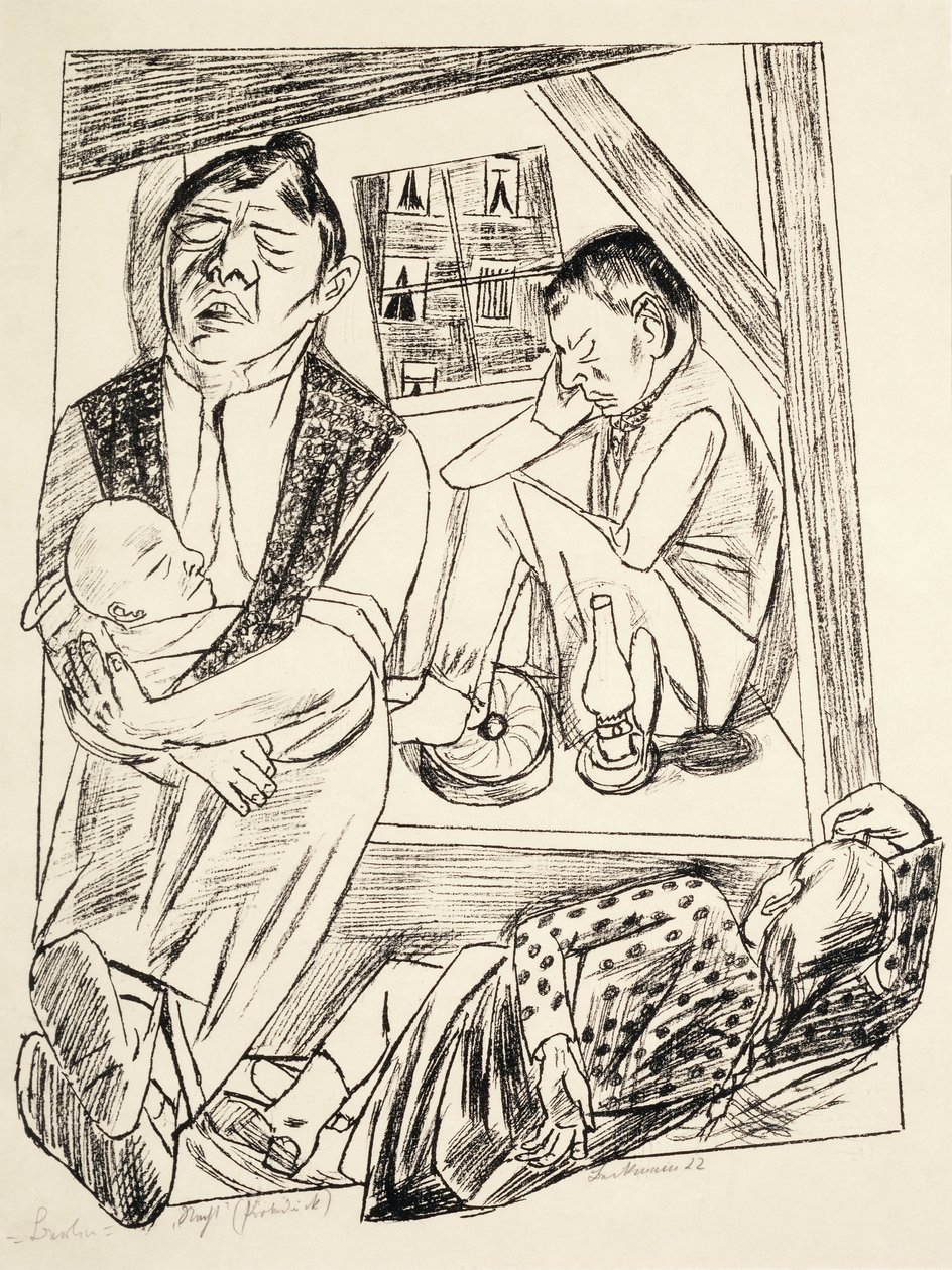 V noci od Max Beckmann