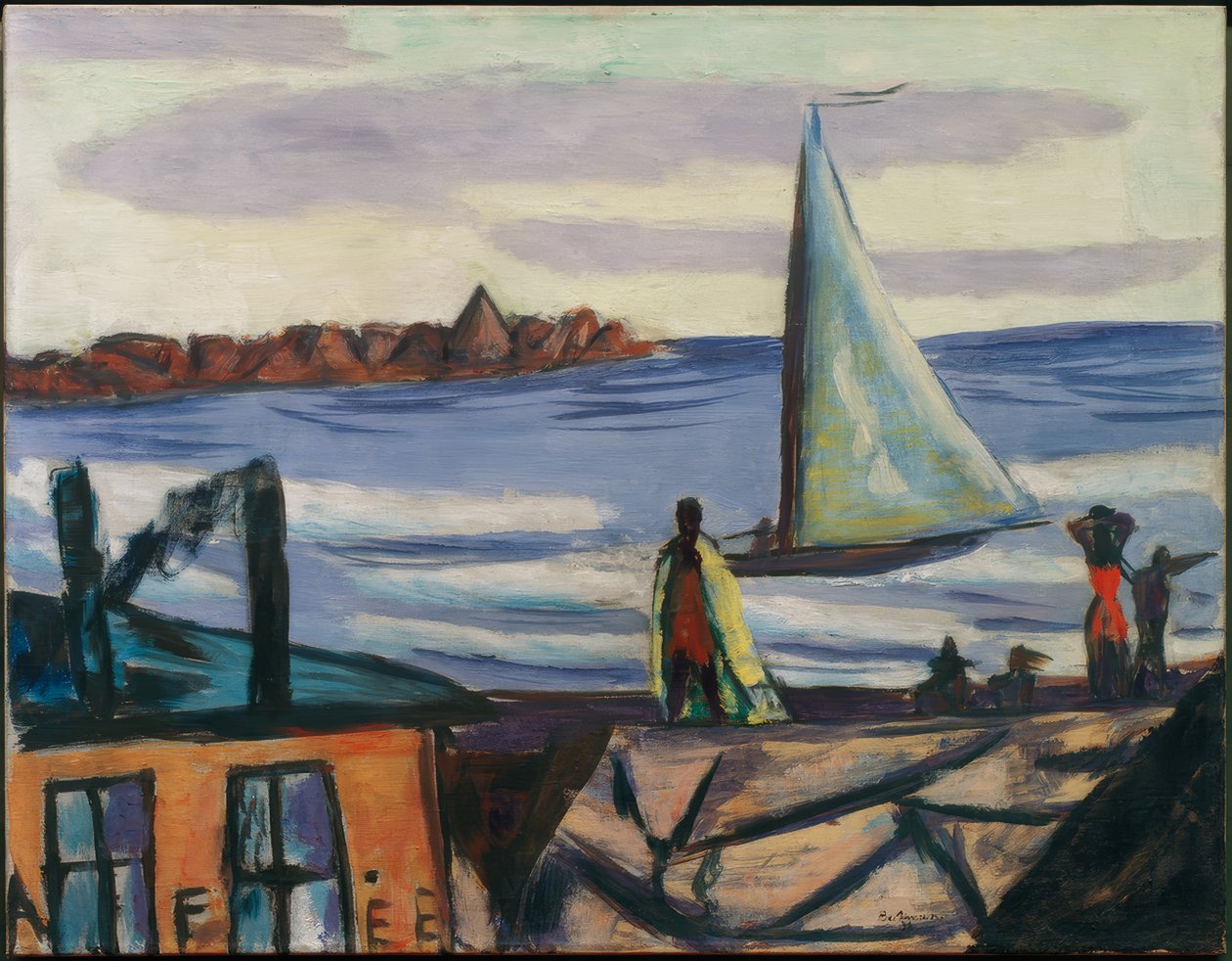 Špatný výhled na Bandol od Max Beckmann
