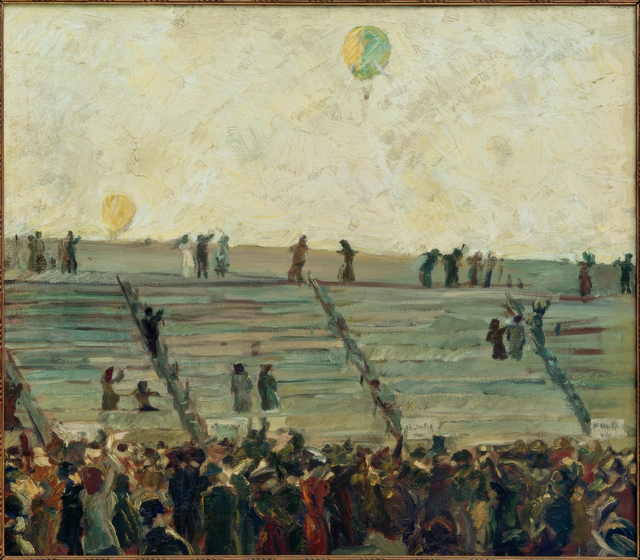 Balonový závod od Max Beckmann