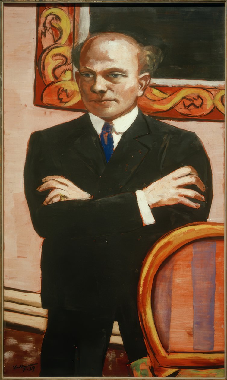 Portrét Gottlieba Friedricha Rebera od Max Beckmann