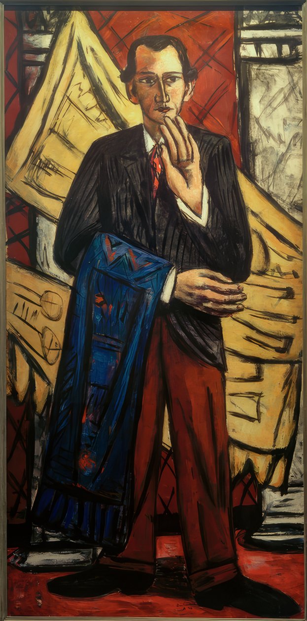 Portrét obchodníka s koberci od Max Beckmann