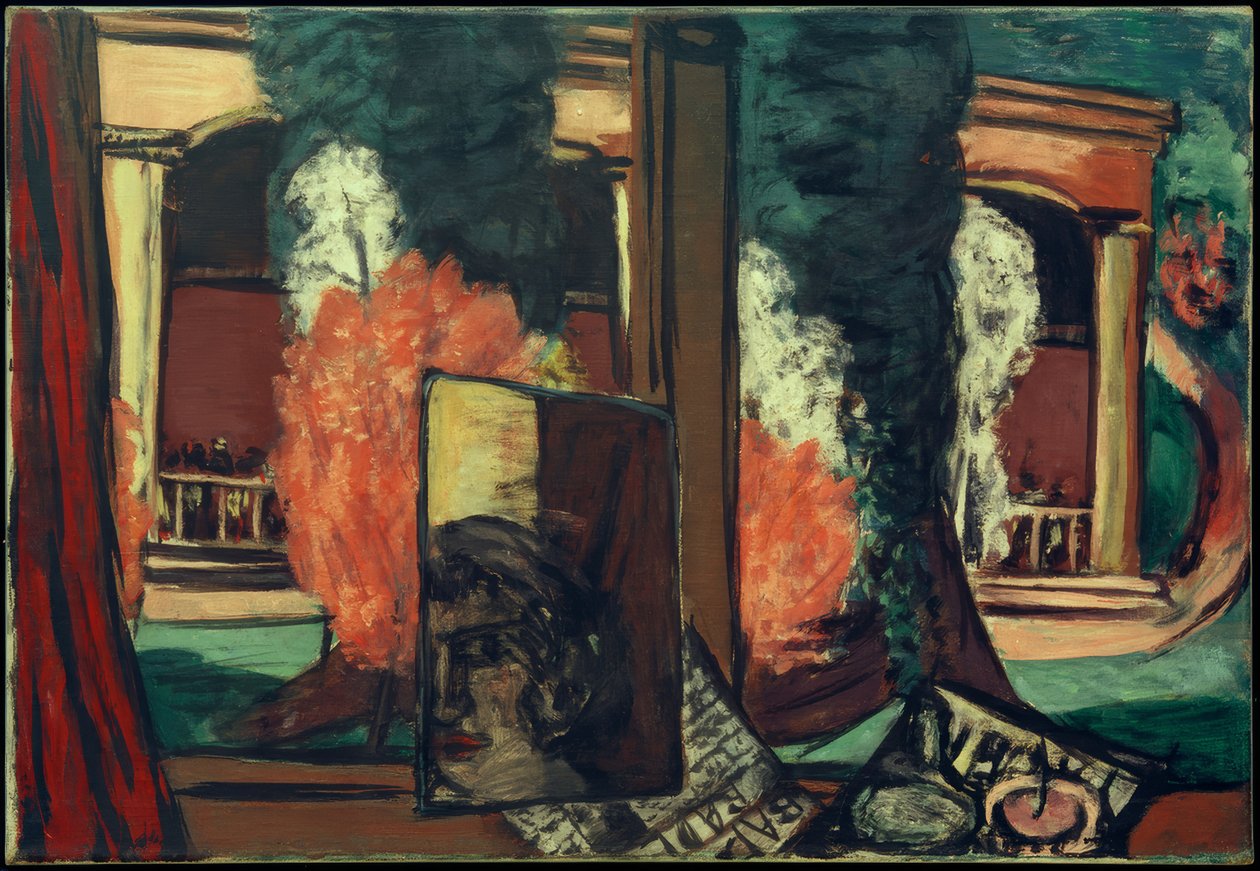 Pohled z okna v Baden-Badenu od Max Beckmann