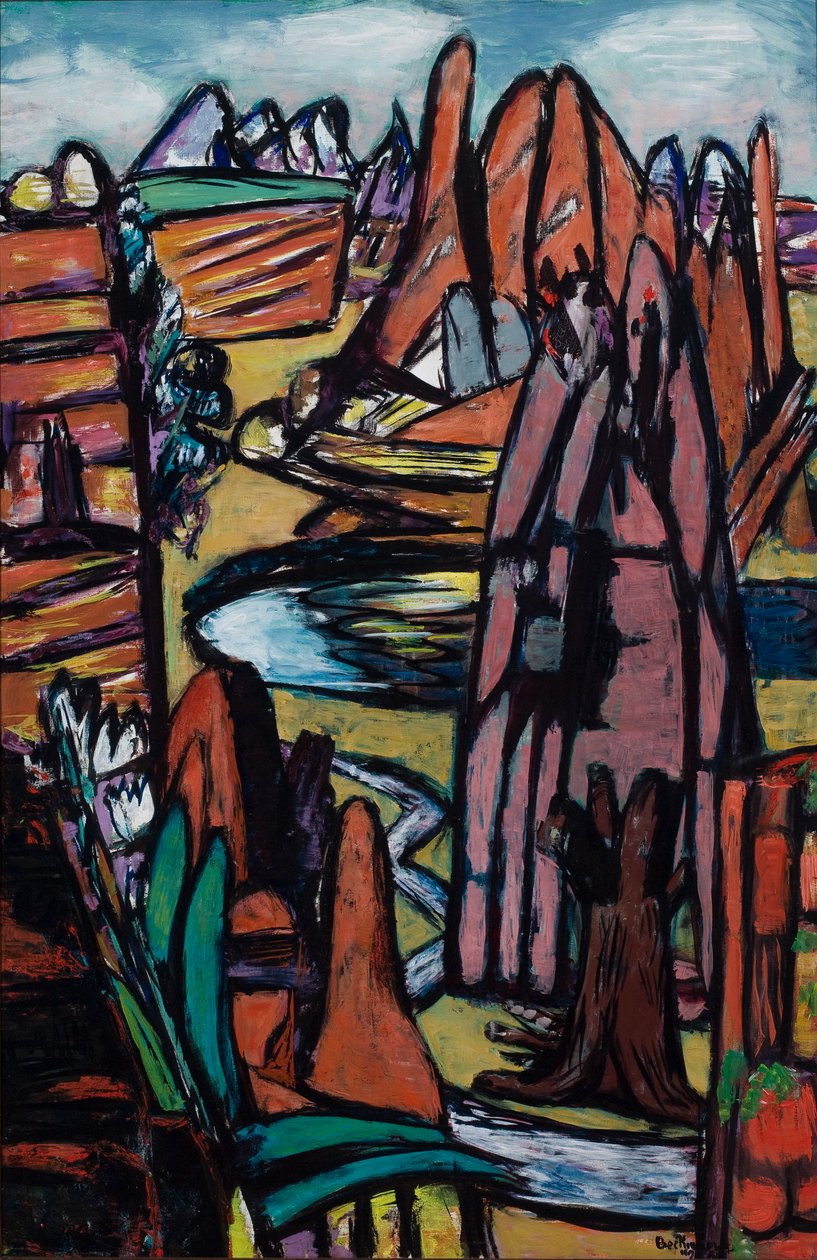 Boulder – Skalnatá krajina od Max Beckmann