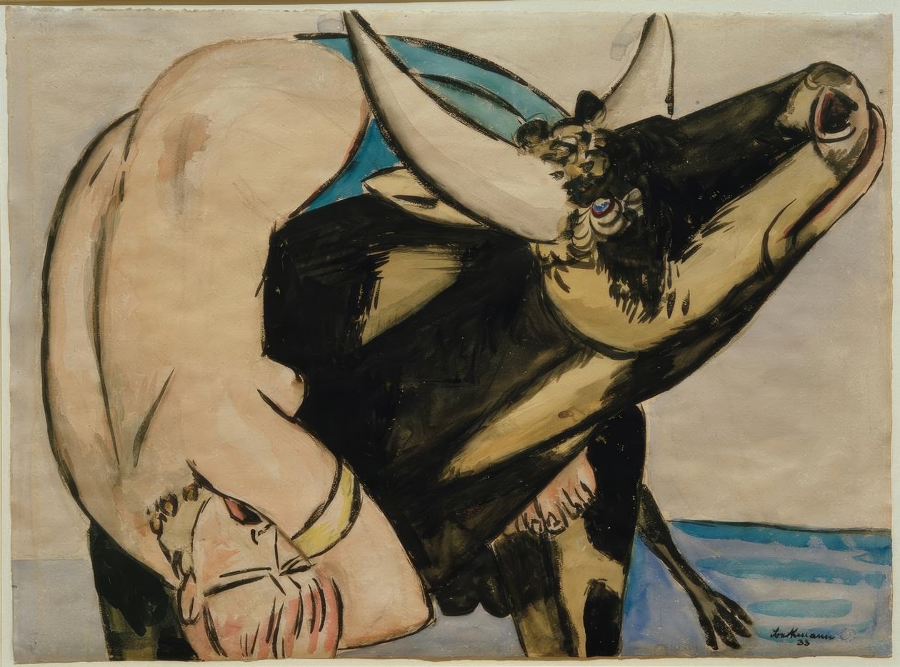 Loupež Evropy od Max Beckmann