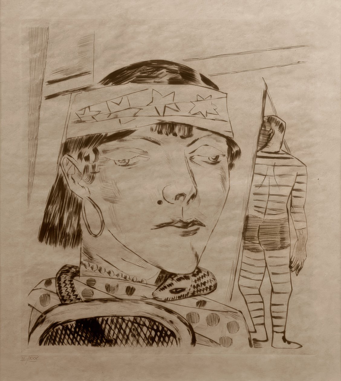 Hadí dáma od Max Beckmann