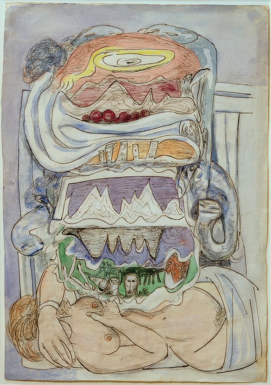 Sen o mapě světa (vesmíru) od Max Beckmann