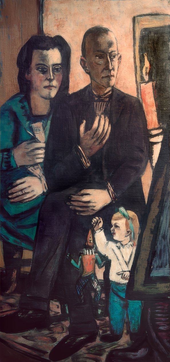 Rodinný portrét Lütjens od Max Beckmann