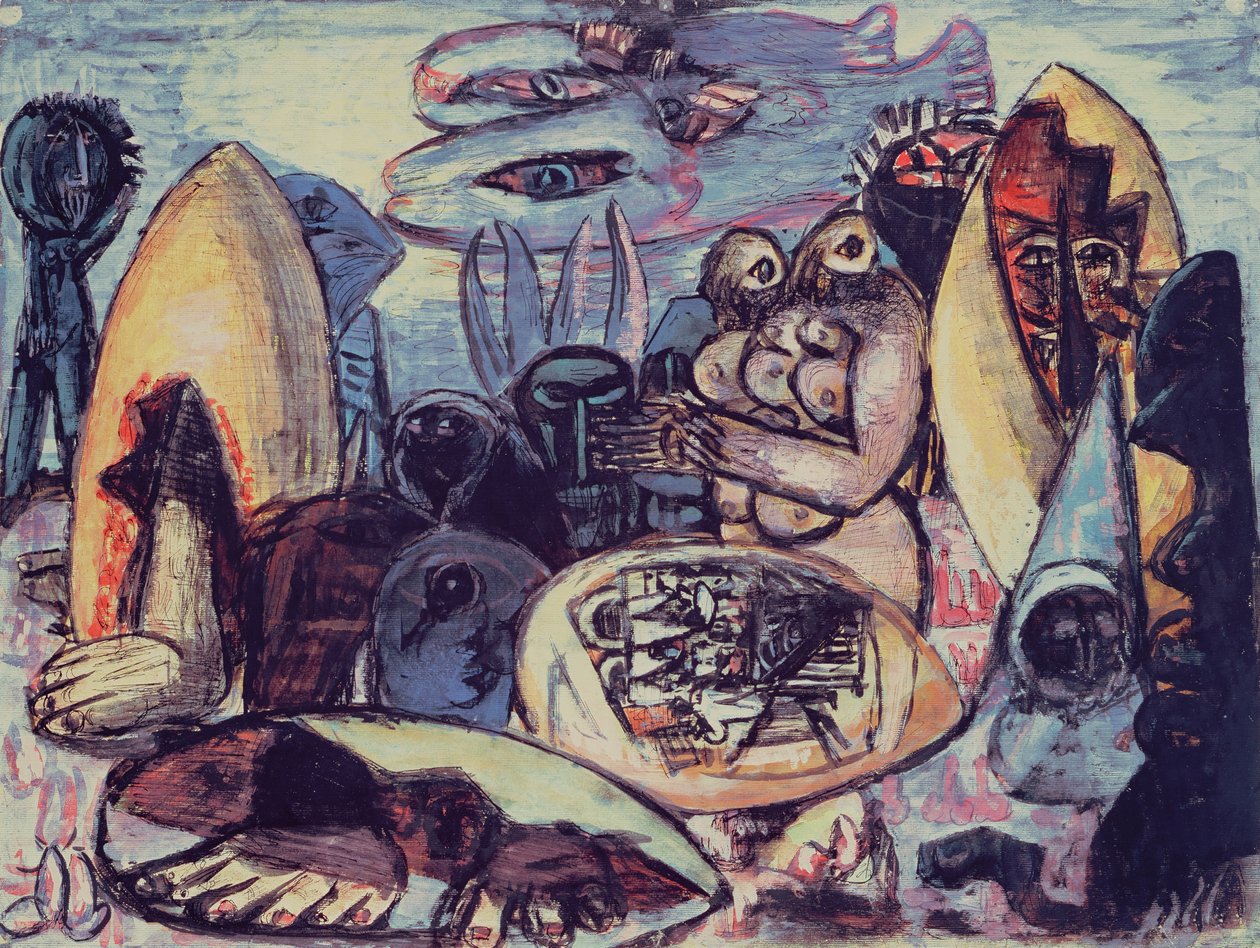 Fantastická krajina od Max Beckmann