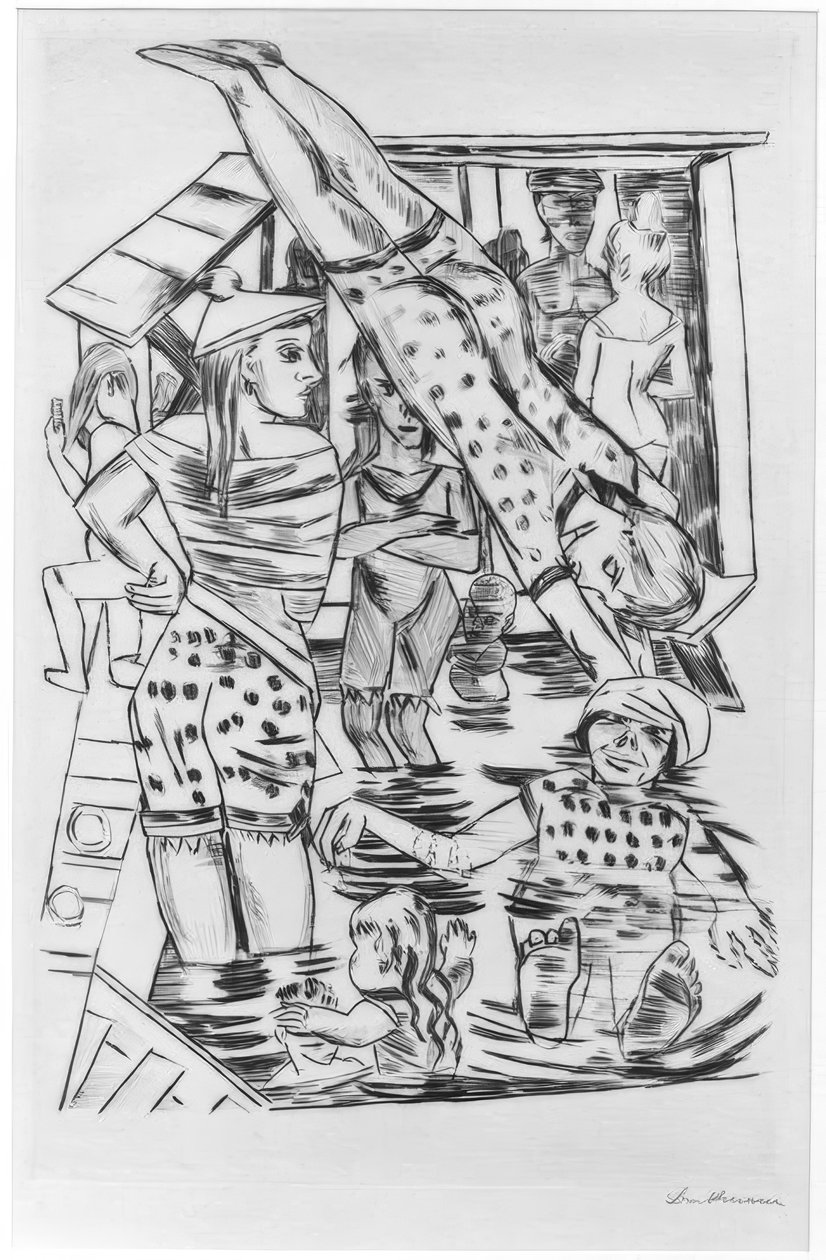 Dámská koupel od Max Beckmann