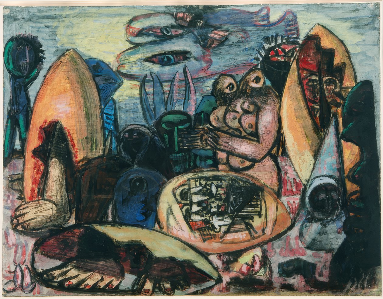 Raní lidé od Max Beckmann
