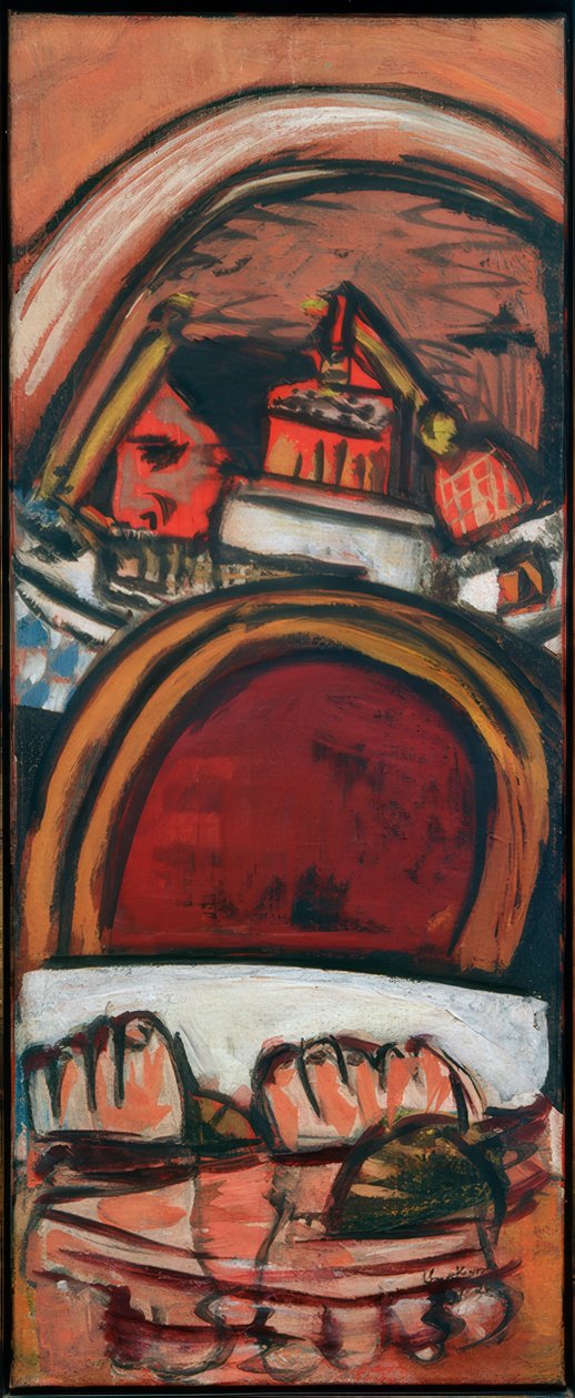Nohy v koupelně od Max Beckmann