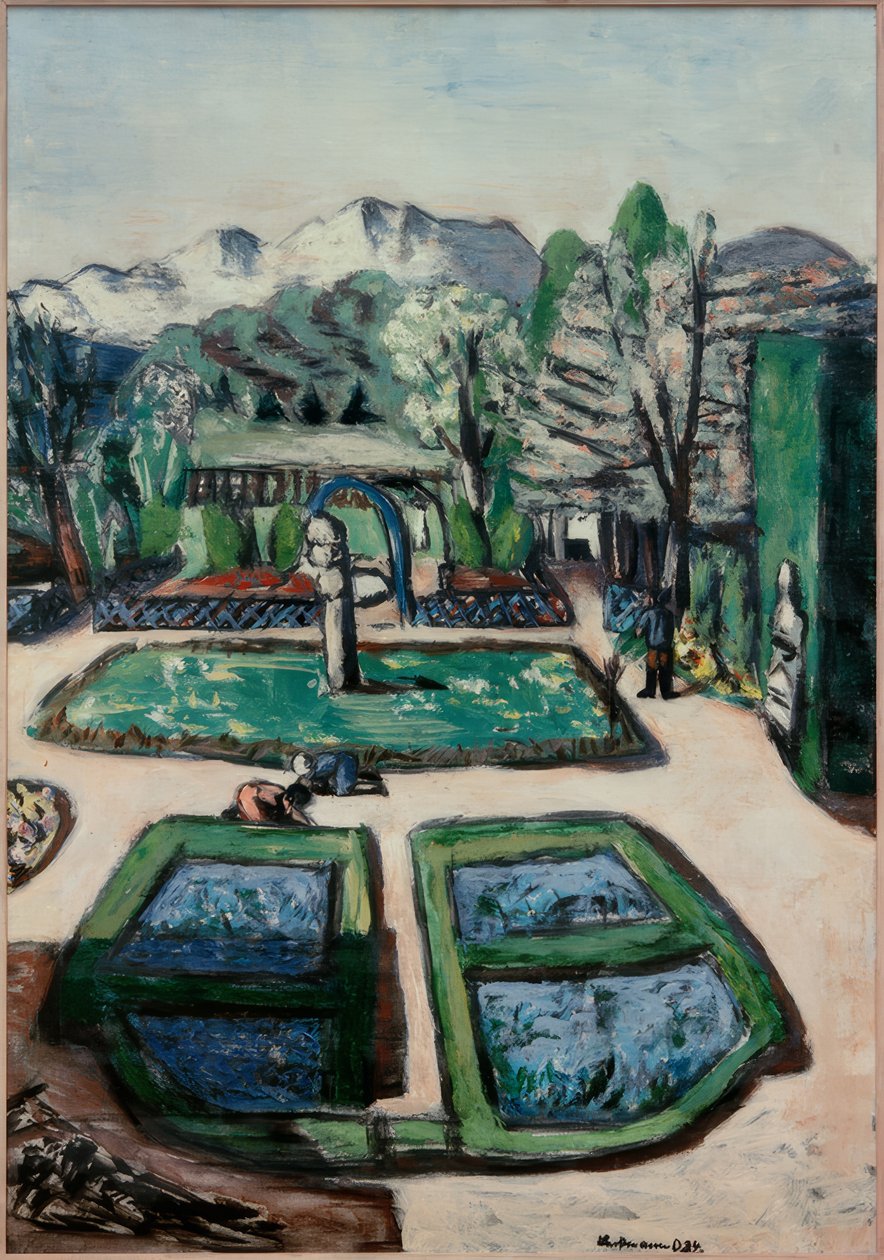 Zahradní krajina na jaře od Max Beckmann
