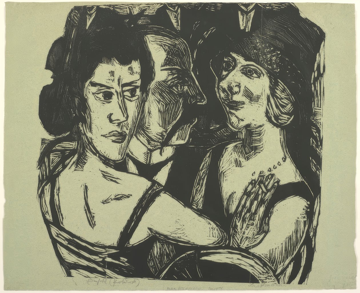 Skupinový portrét, Eden Bar od Max Beckmann