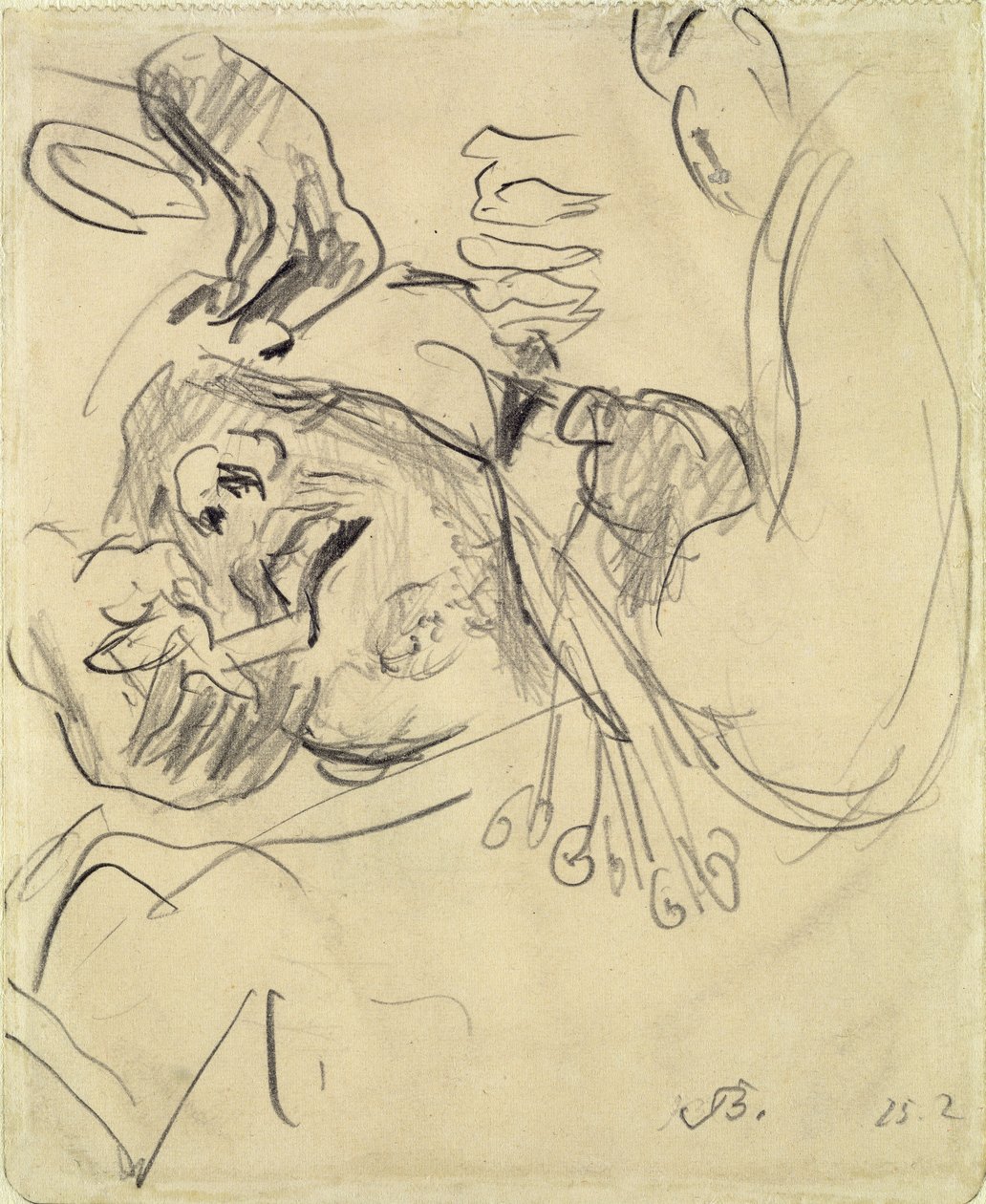 Pacient po operaci hlavy od Max Beckmann