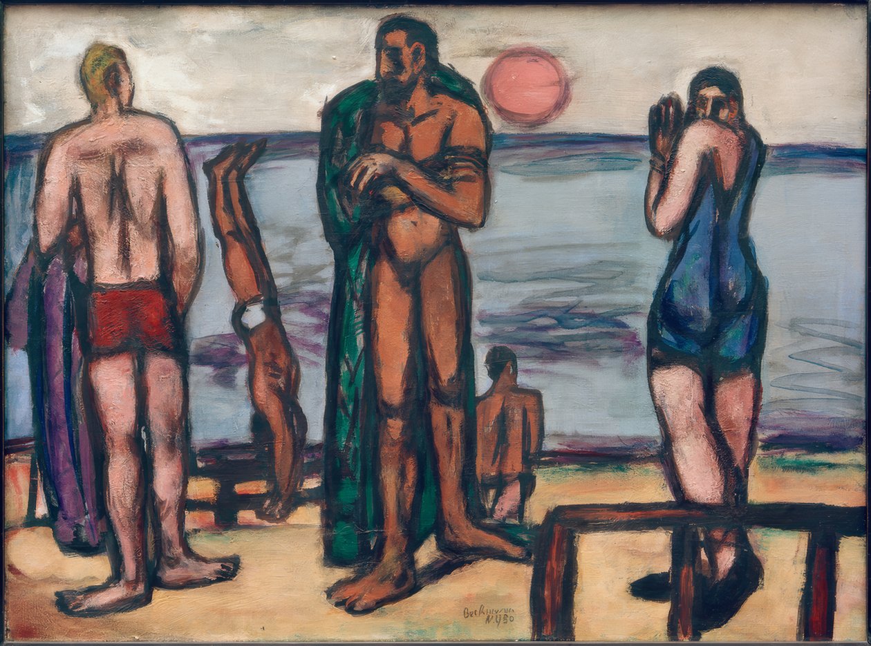 Malý obrázek s koupajícími se od Max Beckmann