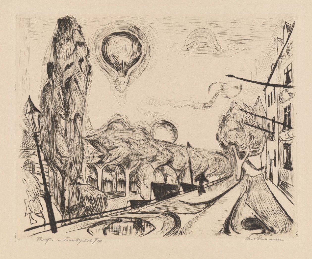Krajina s balónem od Max Beckmann