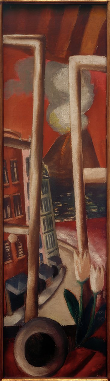 Krajina s Vesuvem od Max Beckmann