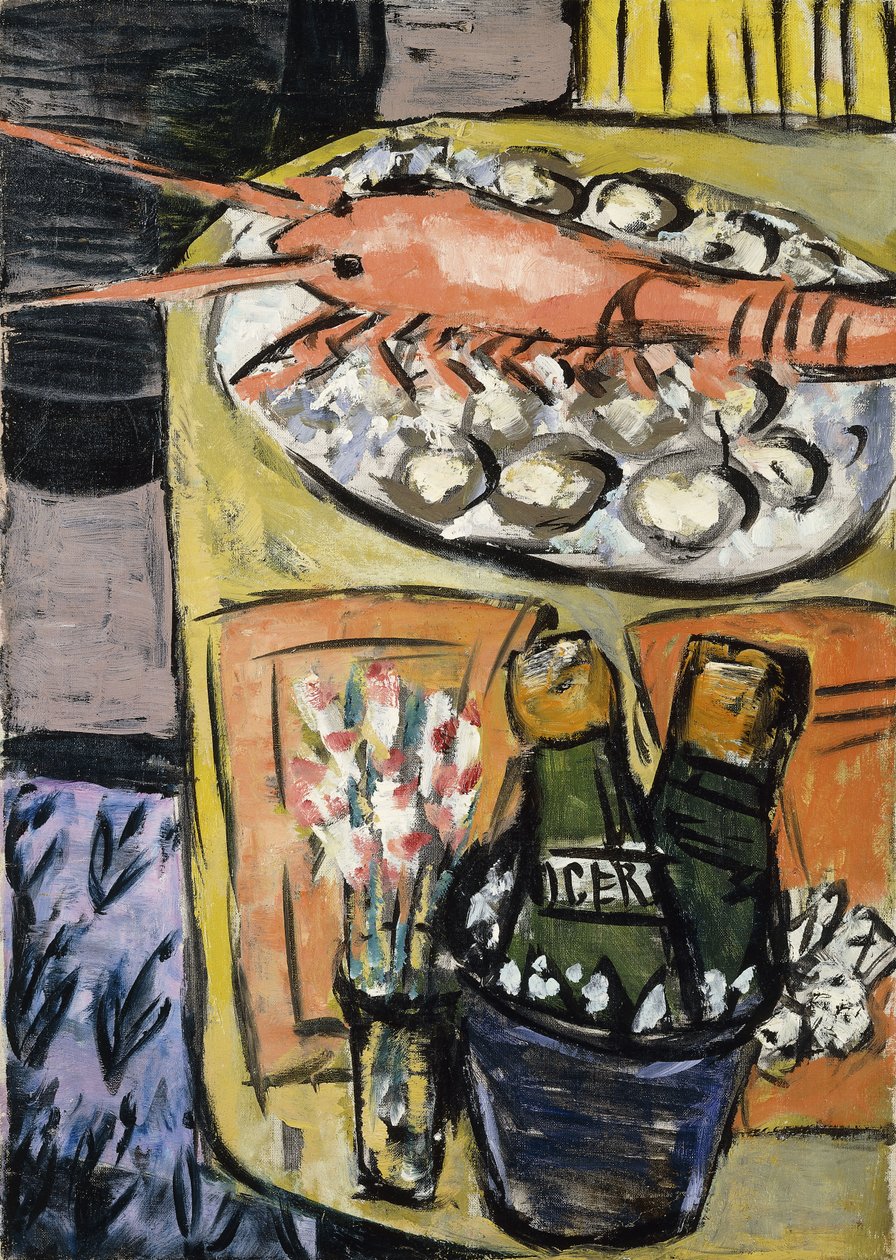 Zátiší humra; Hummerstilleben od Max Beckmann
