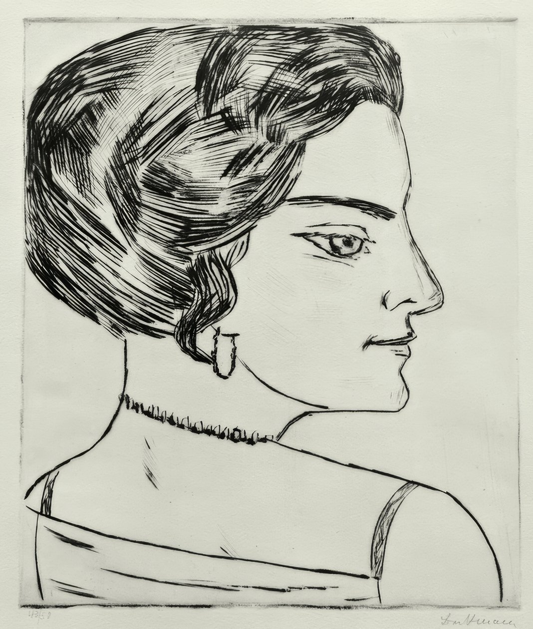 Naïla v profilu od Max Beckmann