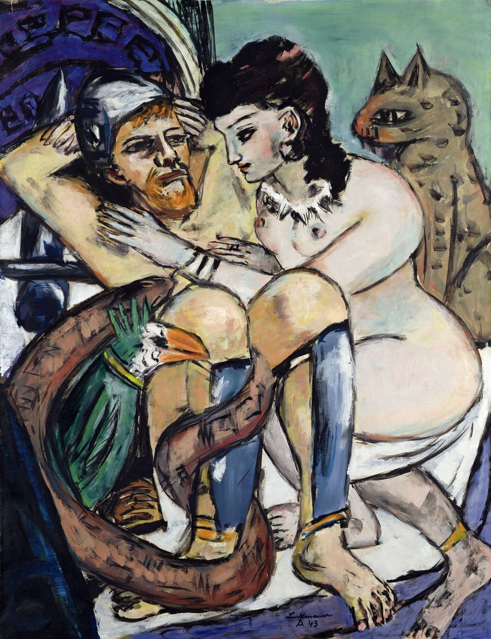 Odysseus a Calypso od Max Beckmann
