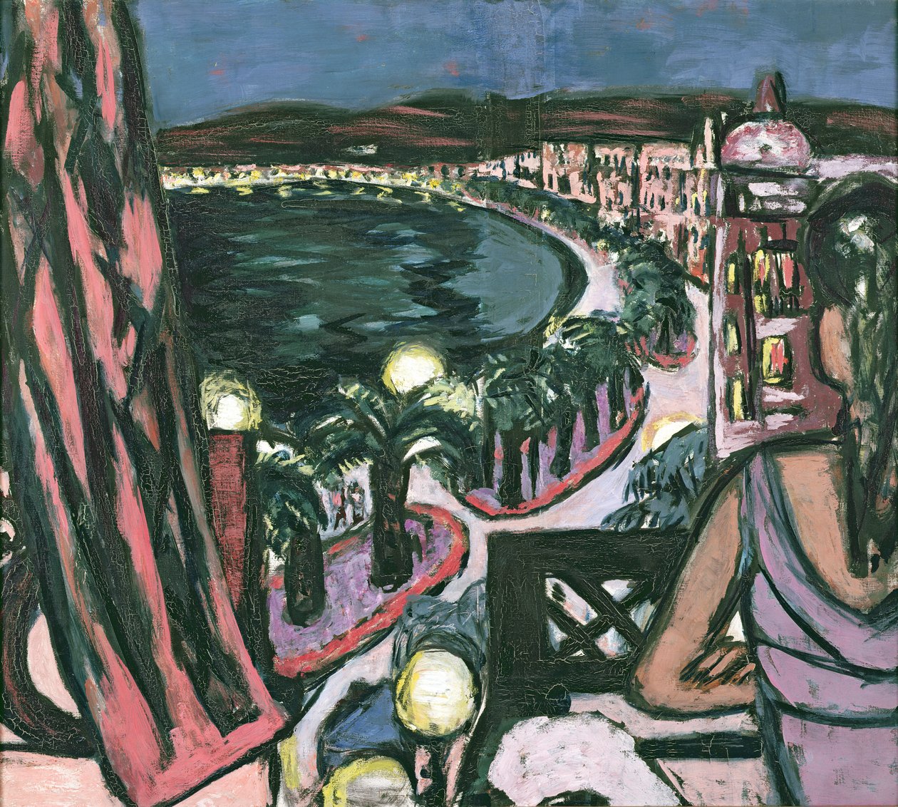 Promenade des Anglais, Nice od Max Beckmann