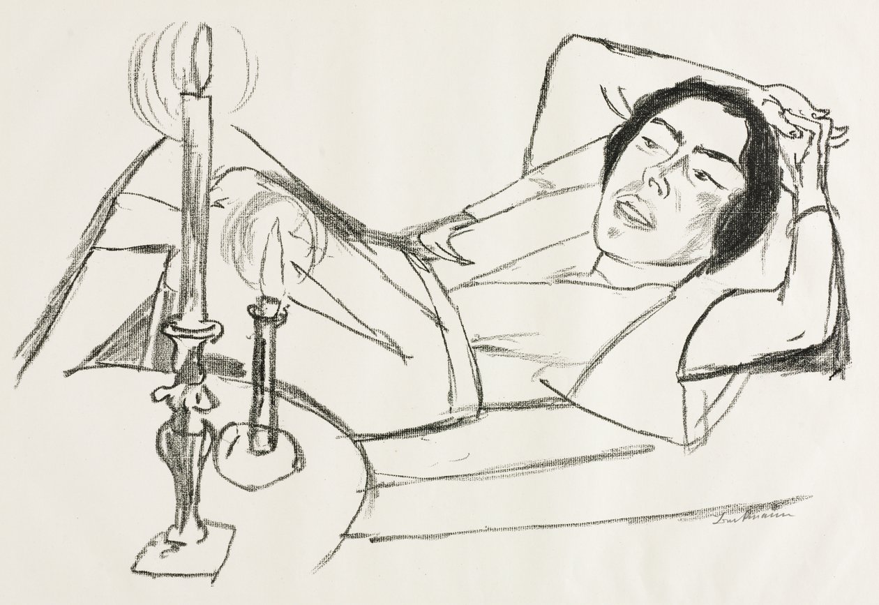 Ležící žena (Portrét Johanny Loebové) od Max Beckmann