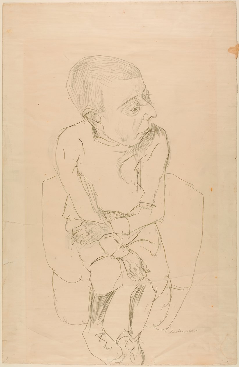 Sedící chlapec od Max Beckmann