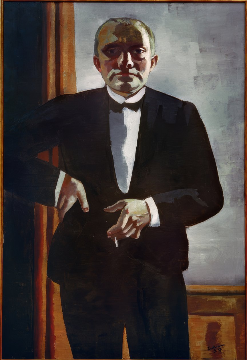 Autoportrét ve smokingu od Max Beckmann
