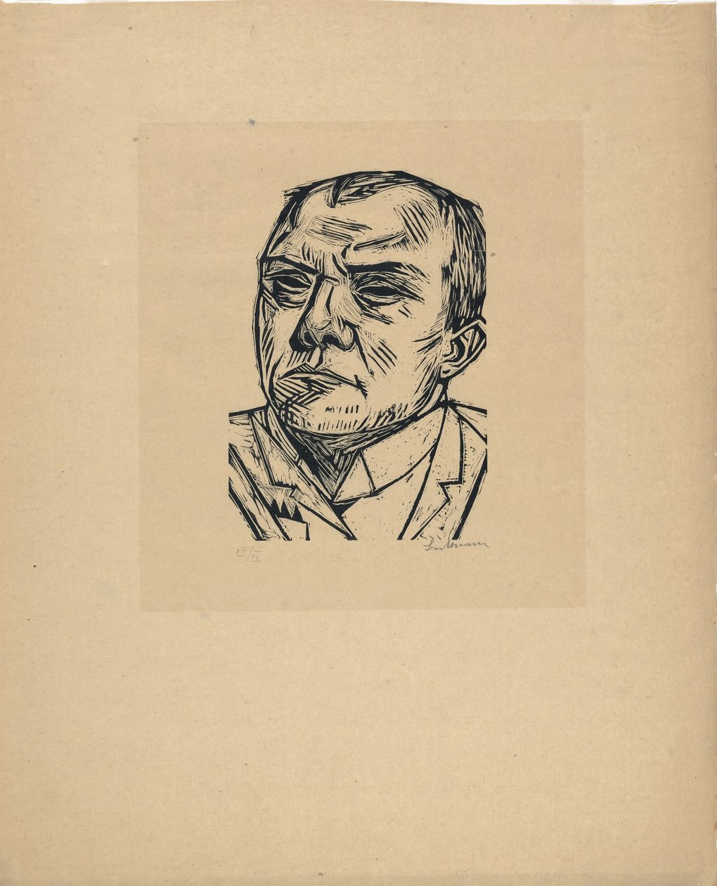 Autoportrét od Max Beckmann