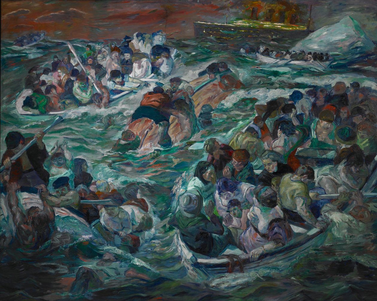 Potopení Titaniku od Max Beckmann