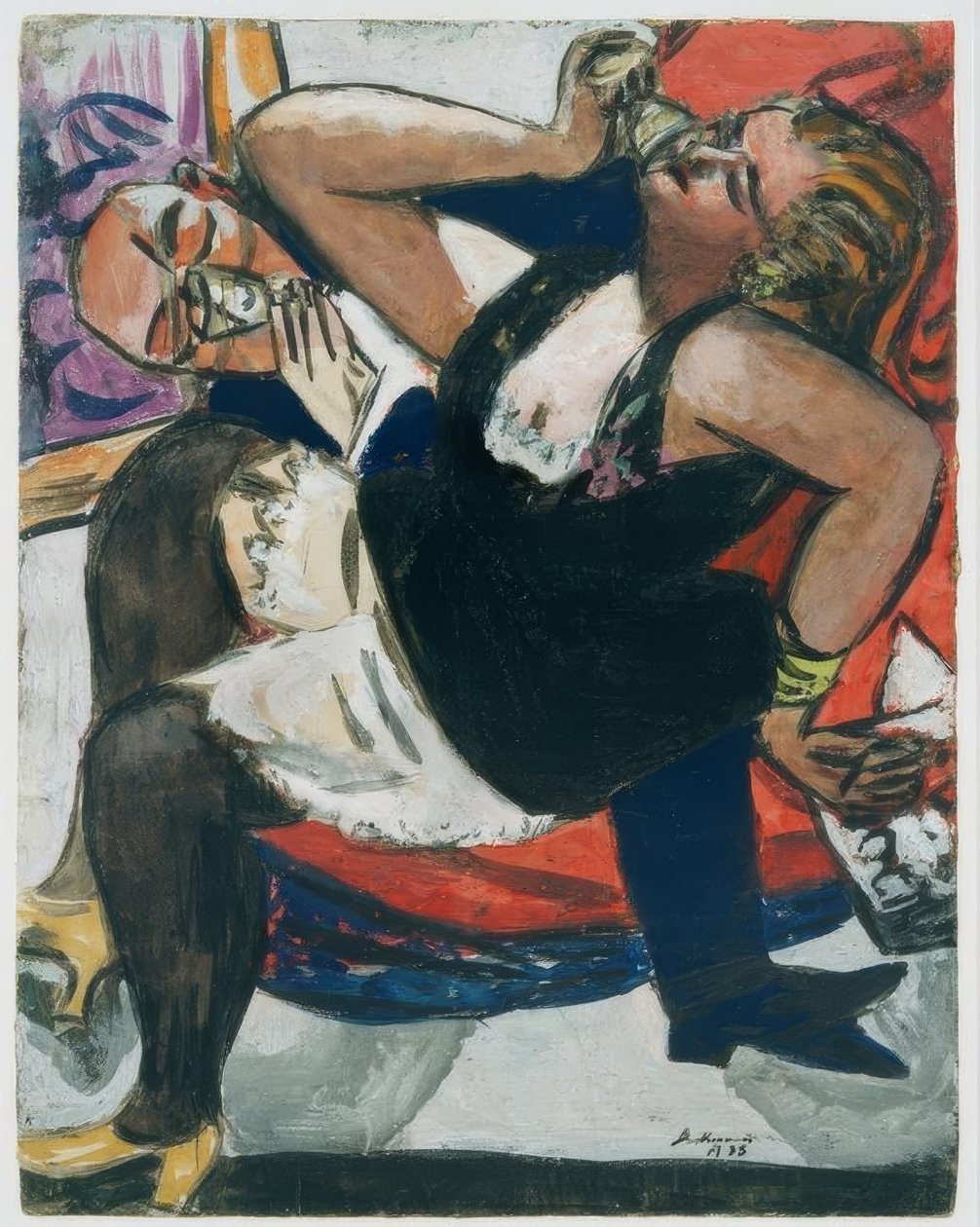 Sedící pár od Max Beckmann