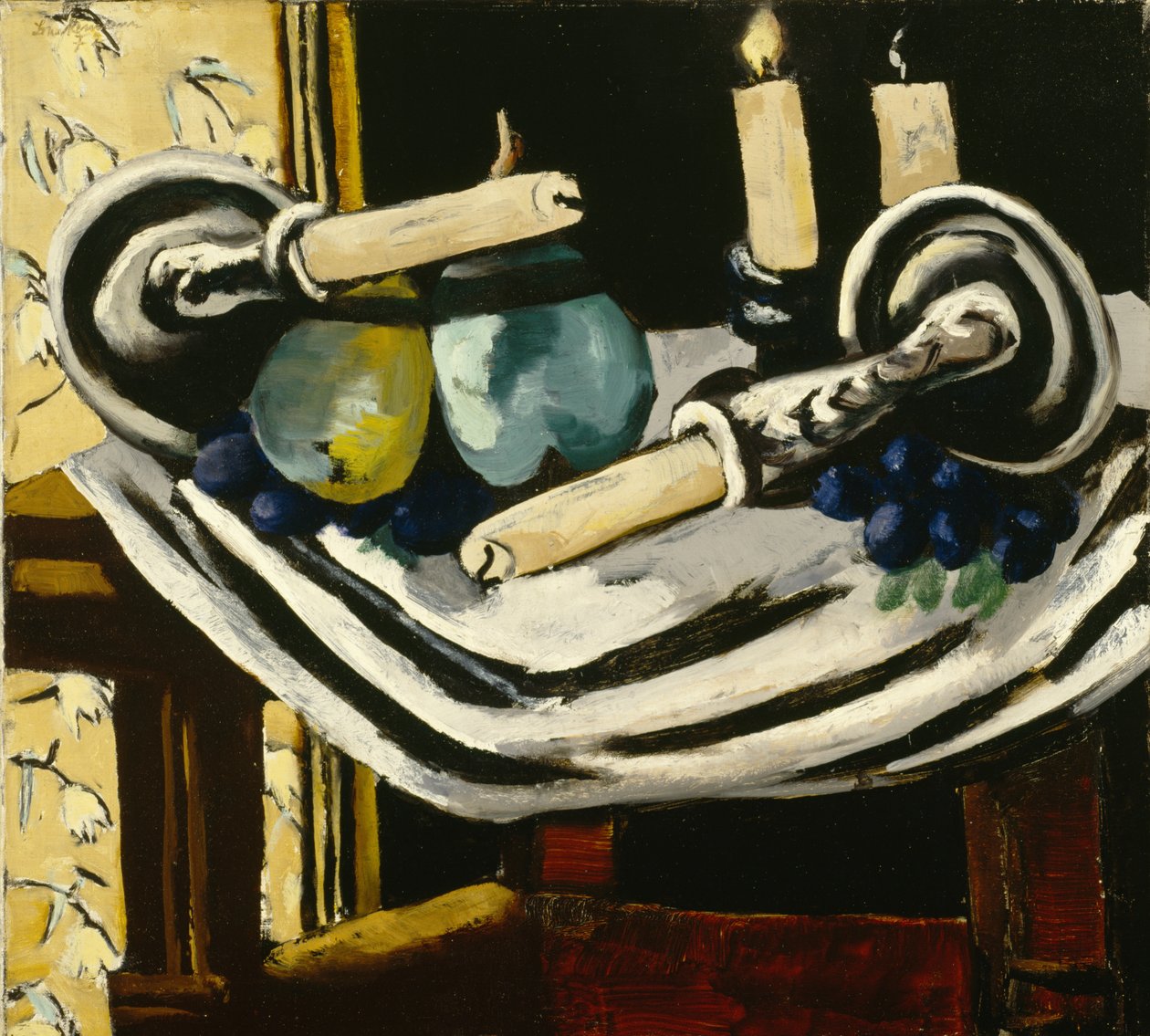Zátiší s padlými svíčkami od Max Beckmann