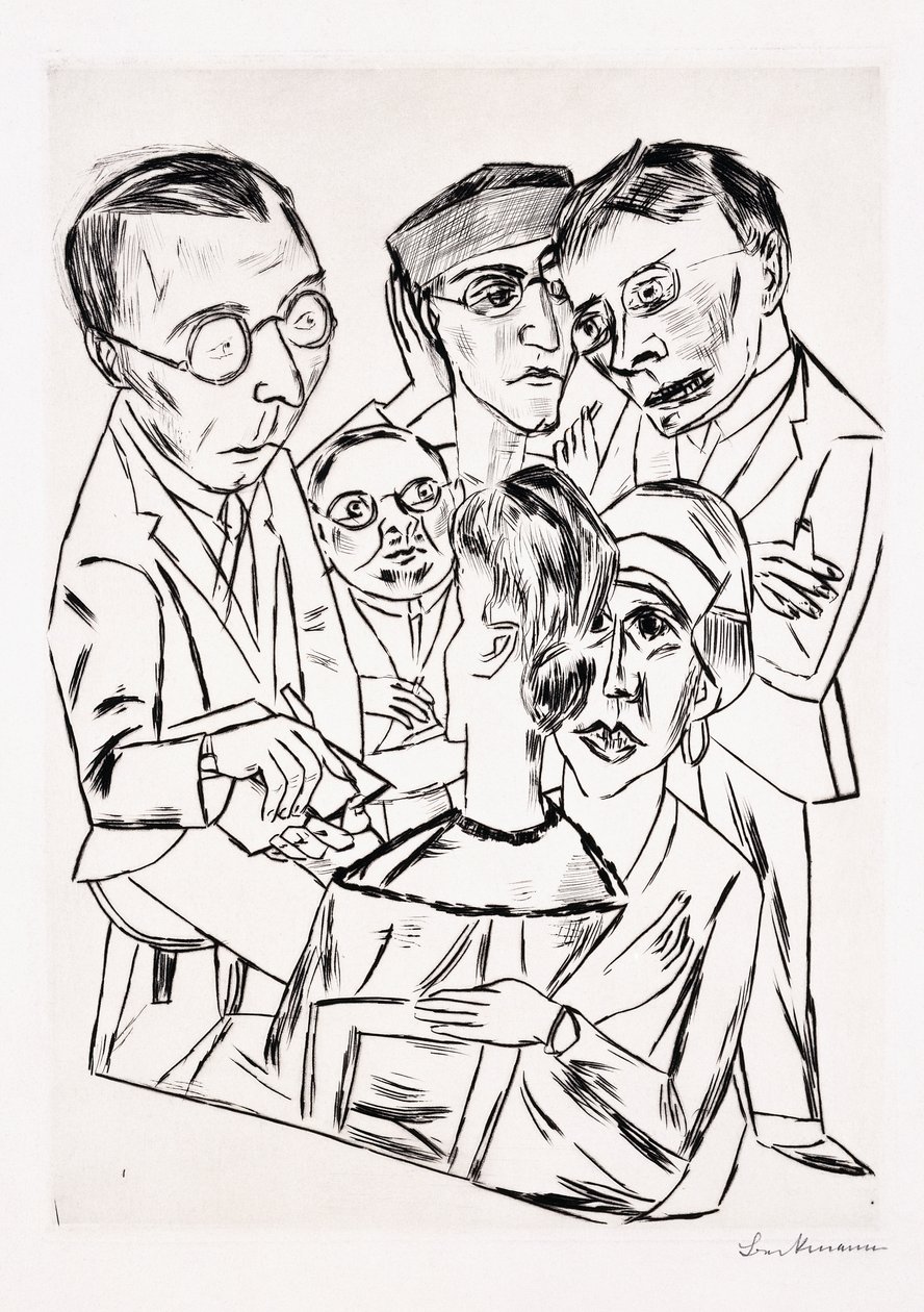 Umělec ve společnosti od Max Beckmann