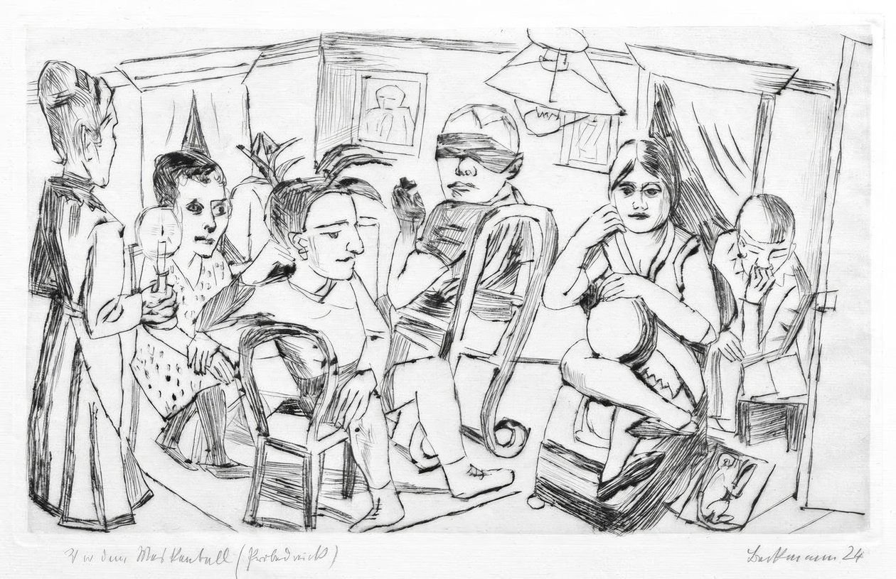 Před maškarním plesem od Max Beckmann