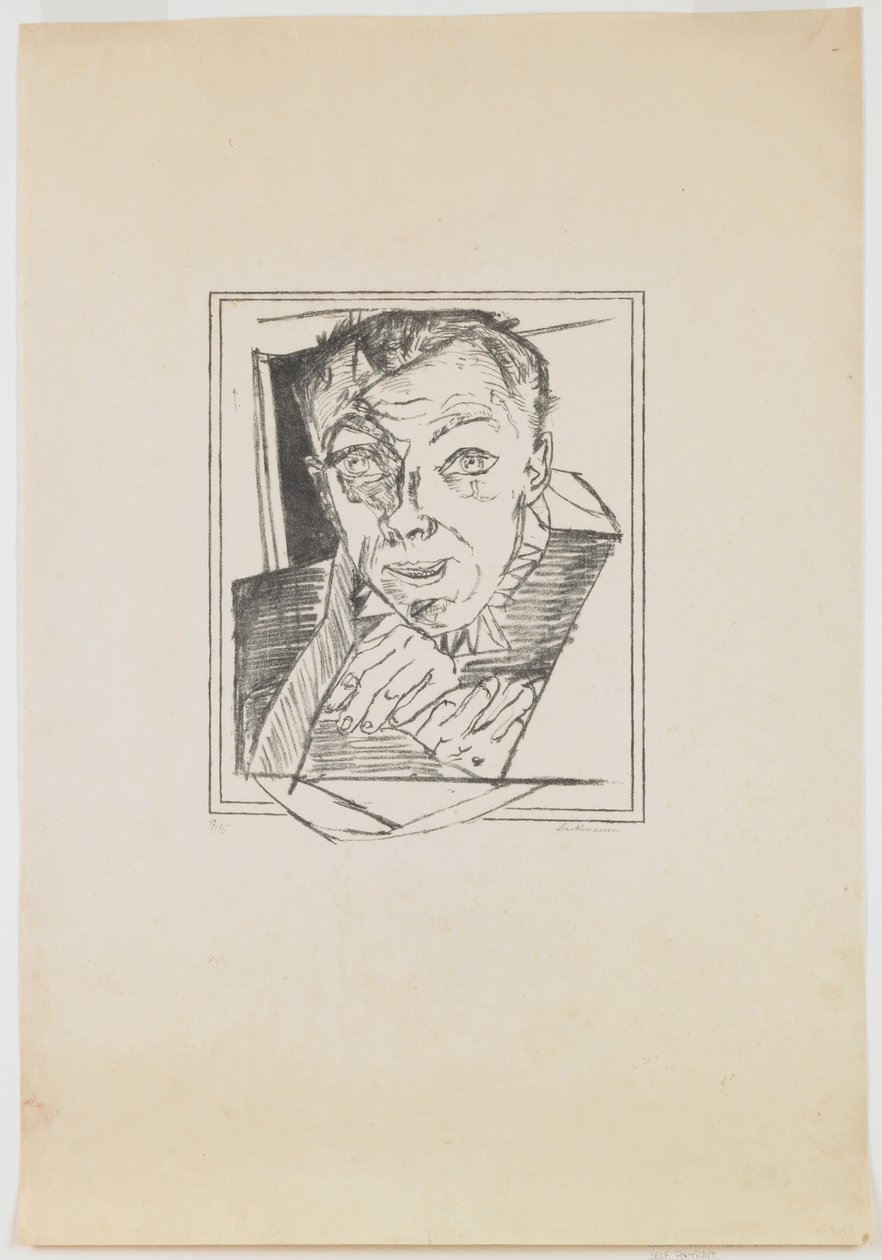 deska 1: Autoportrét od Max Beckmann