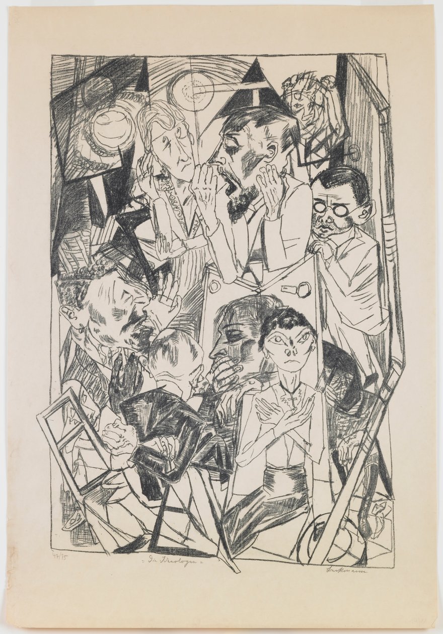 deska 6: Ideologové od Max Beckmann