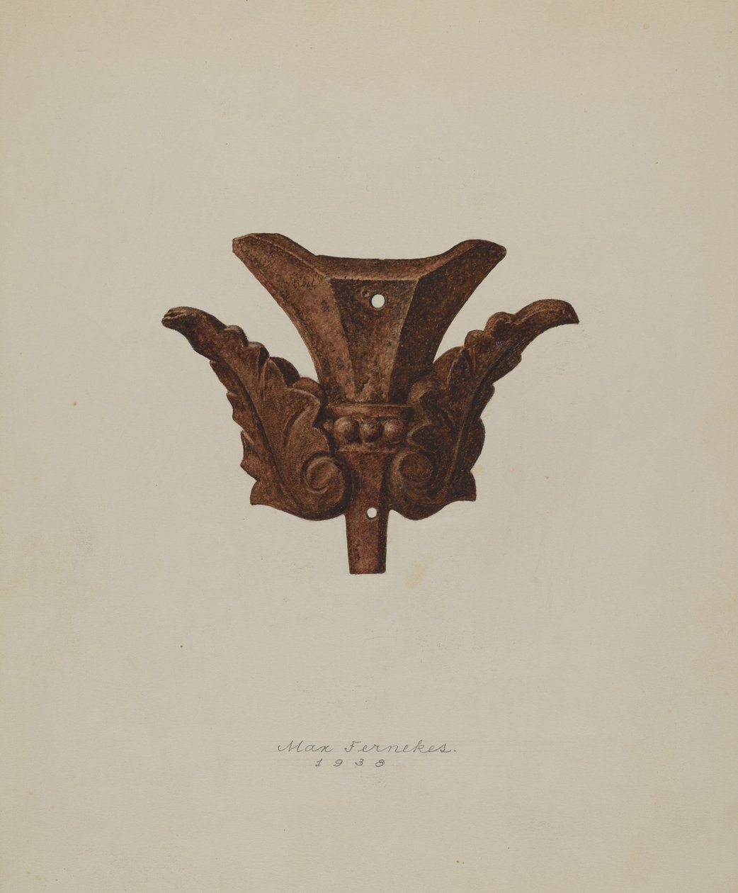 Ornamental Iron Leaf, 1938. od Max Fernekes