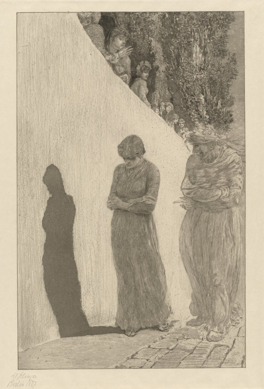 Hanba Schande: pl. 9, 1878. od Max Klinger