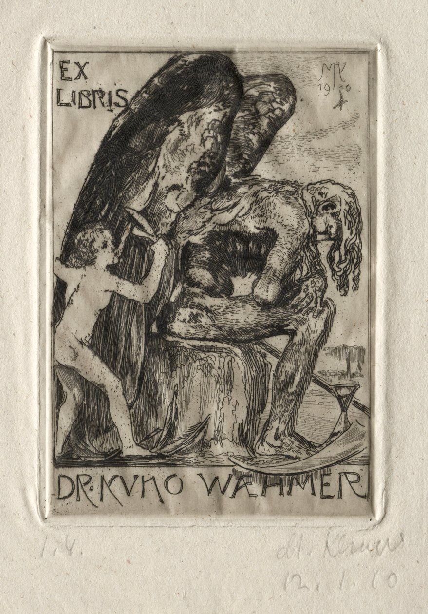 Ex Libris Dr. Kuno Waehmer, 1910. od Max Klinger