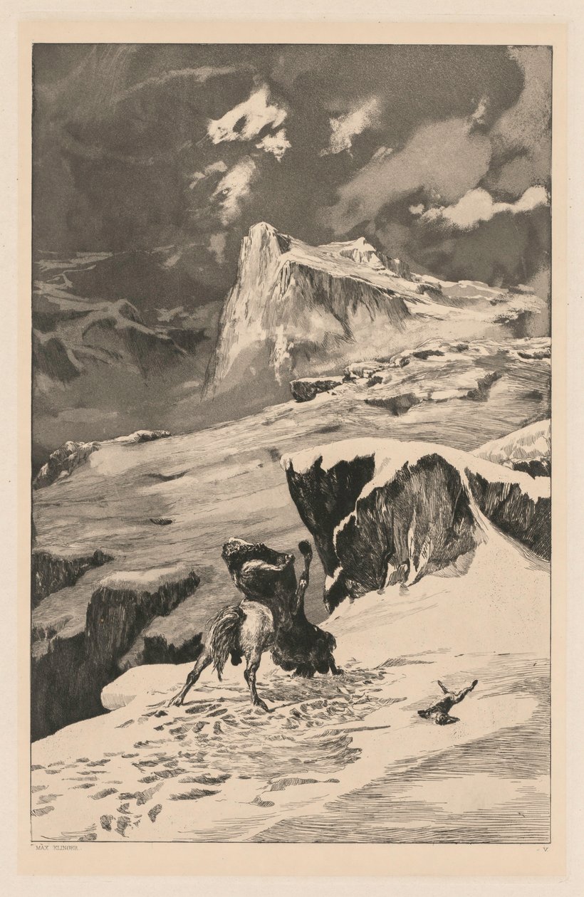 Intermezzo: Battleing Kentaurs Opus IV, 4, 1881. od Max Klinger
