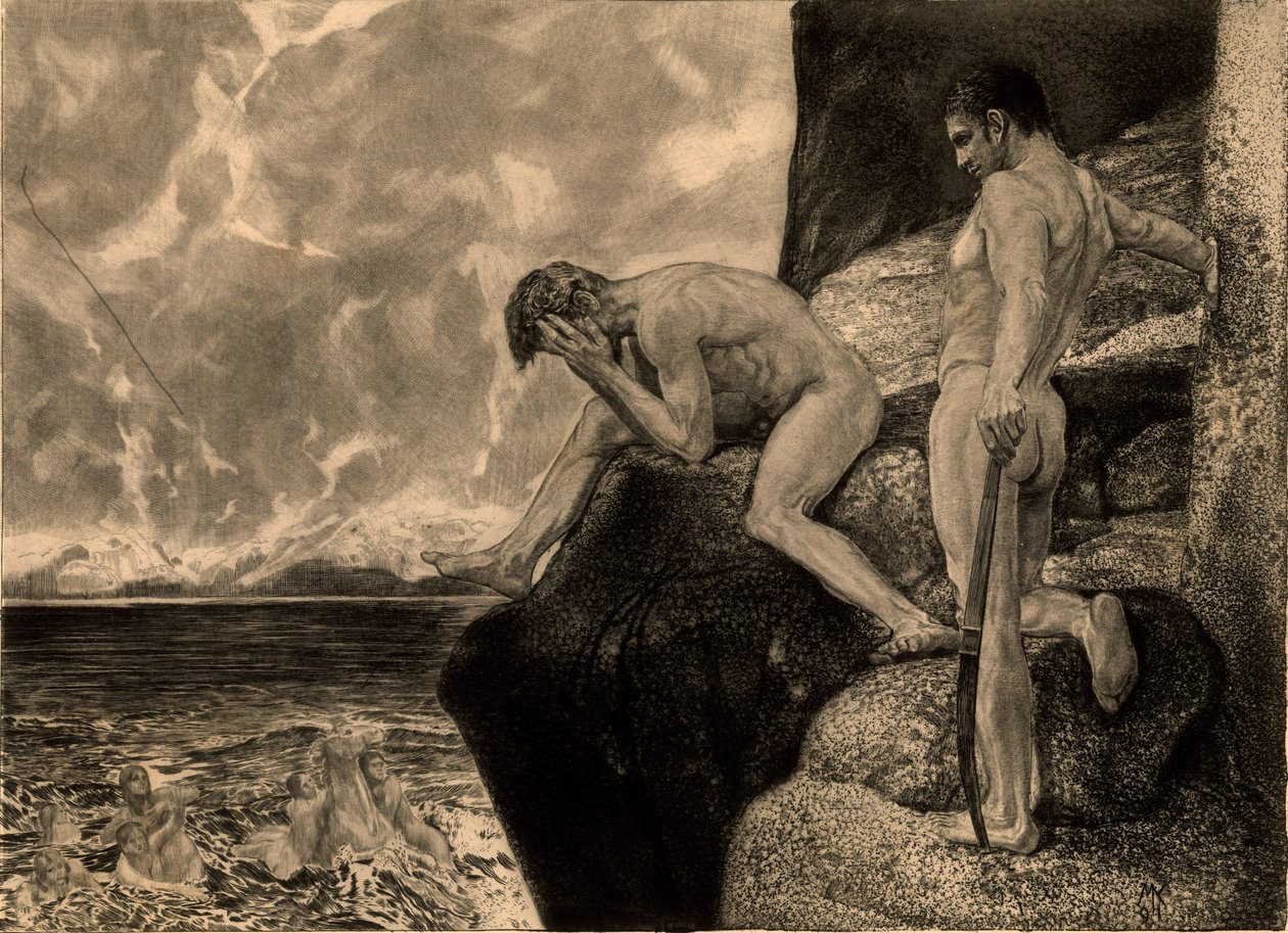 Opus XII, Brahmsova fantazie, 1894. od Max Klinger