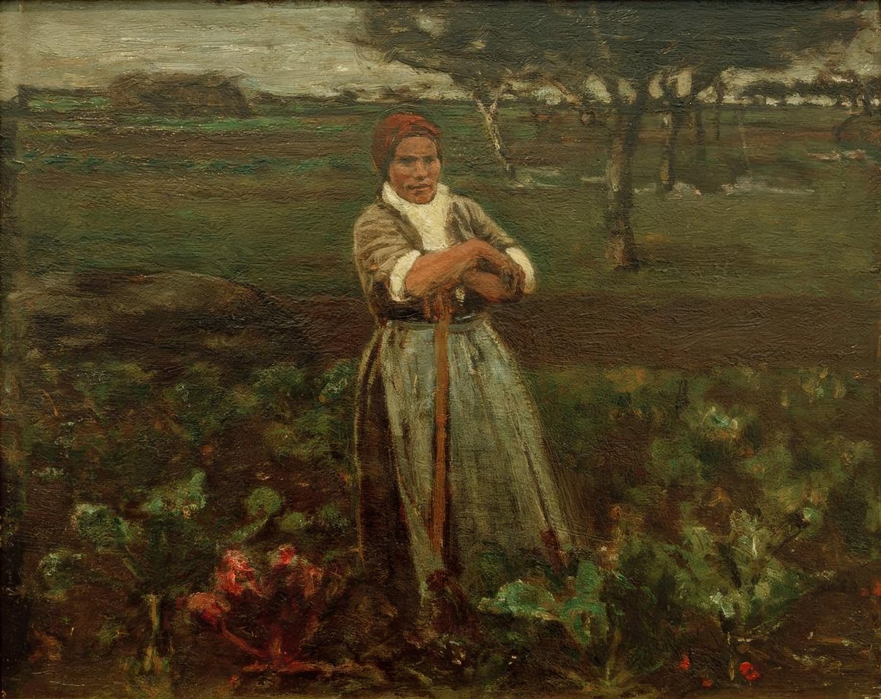 Dělník na poli řepy od Max Liebermann