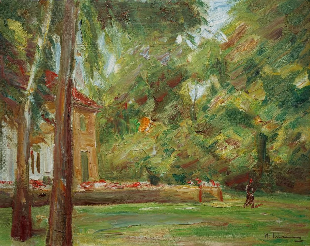 Pohled z březové aleje na severozápad od Max Liebermann