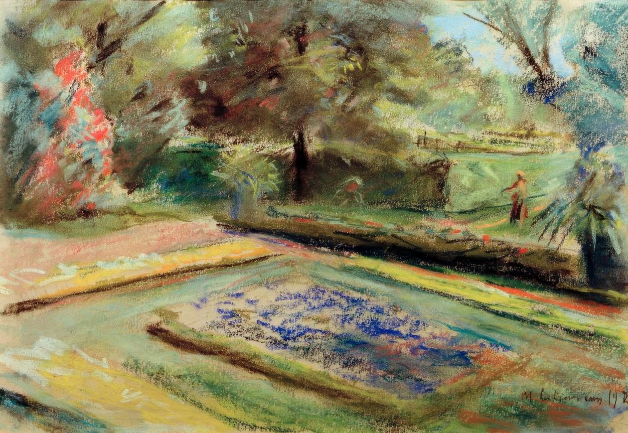 Pohled přes květinovou terasu na severovýchod od Max Liebermann